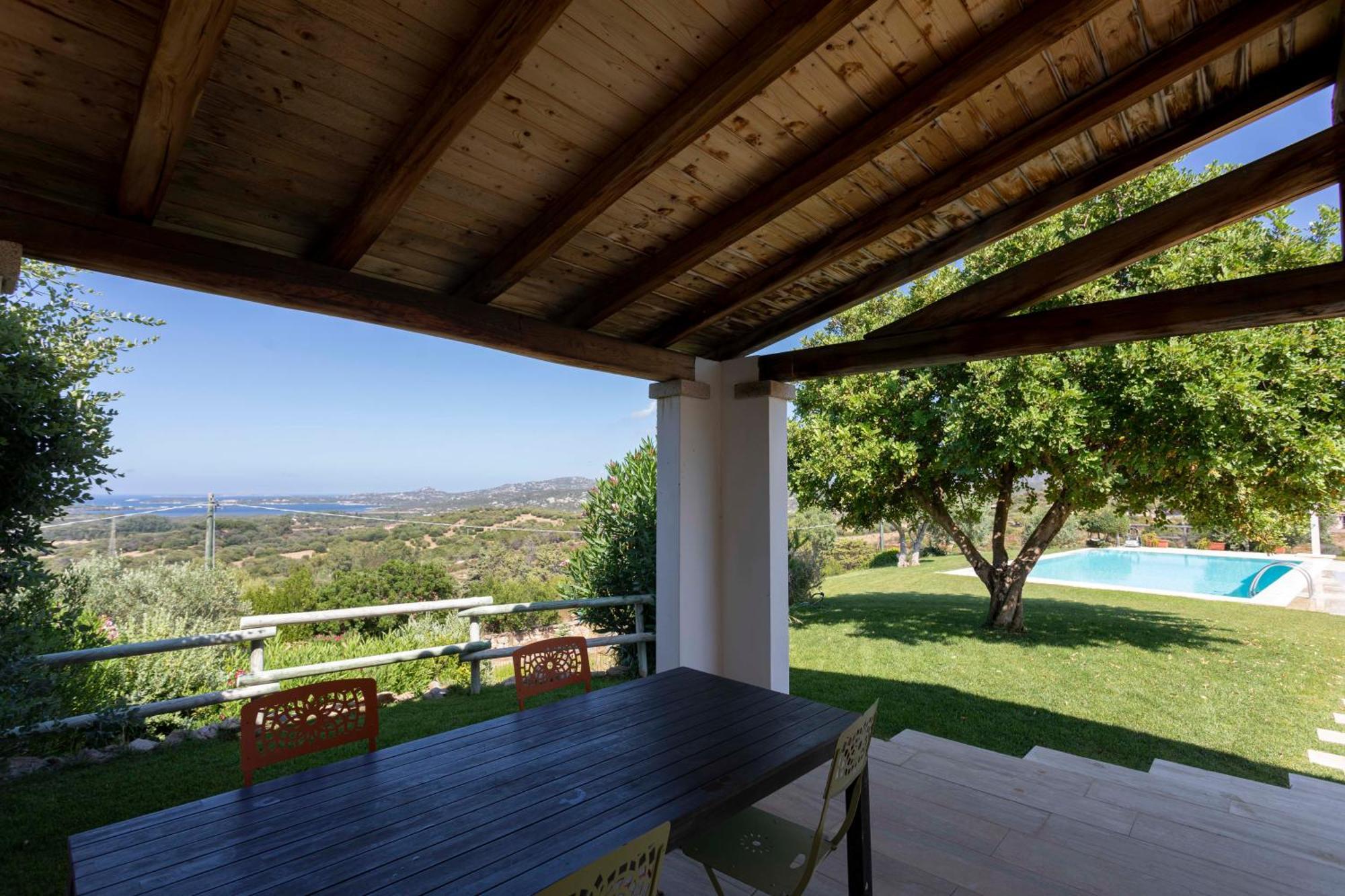 Villa Alba Esclusiva Villa Con Piscina A Sfioro E Vista Mozzafiato Sul Mare Cugnana Kültér fotó