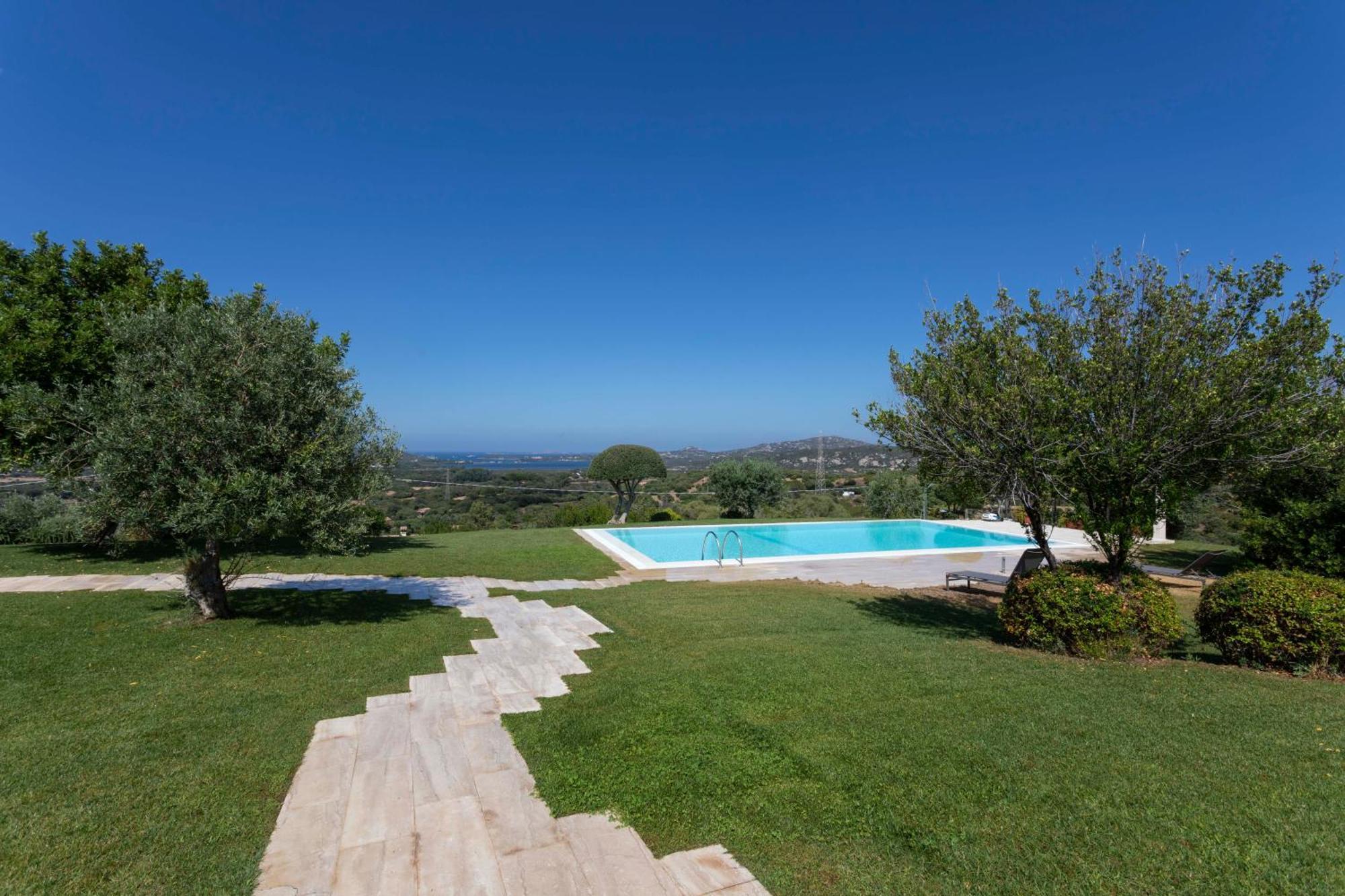 Villa Alba Esclusiva Villa Con Piscina A Sfioro E Vista Mozzafiato Sul Mare Cugnana Kültér fotó