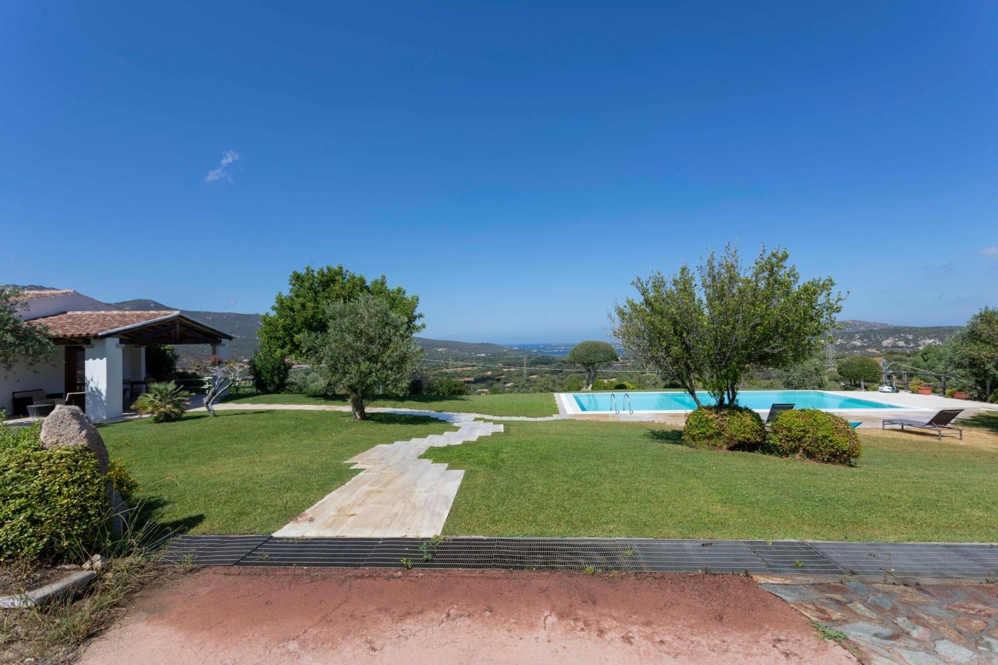 Villa Alba Esclusiva Villa Con Piscina A Sfioro E Vista Mozzafiato Sul Mare Cugnana Kültér fotó