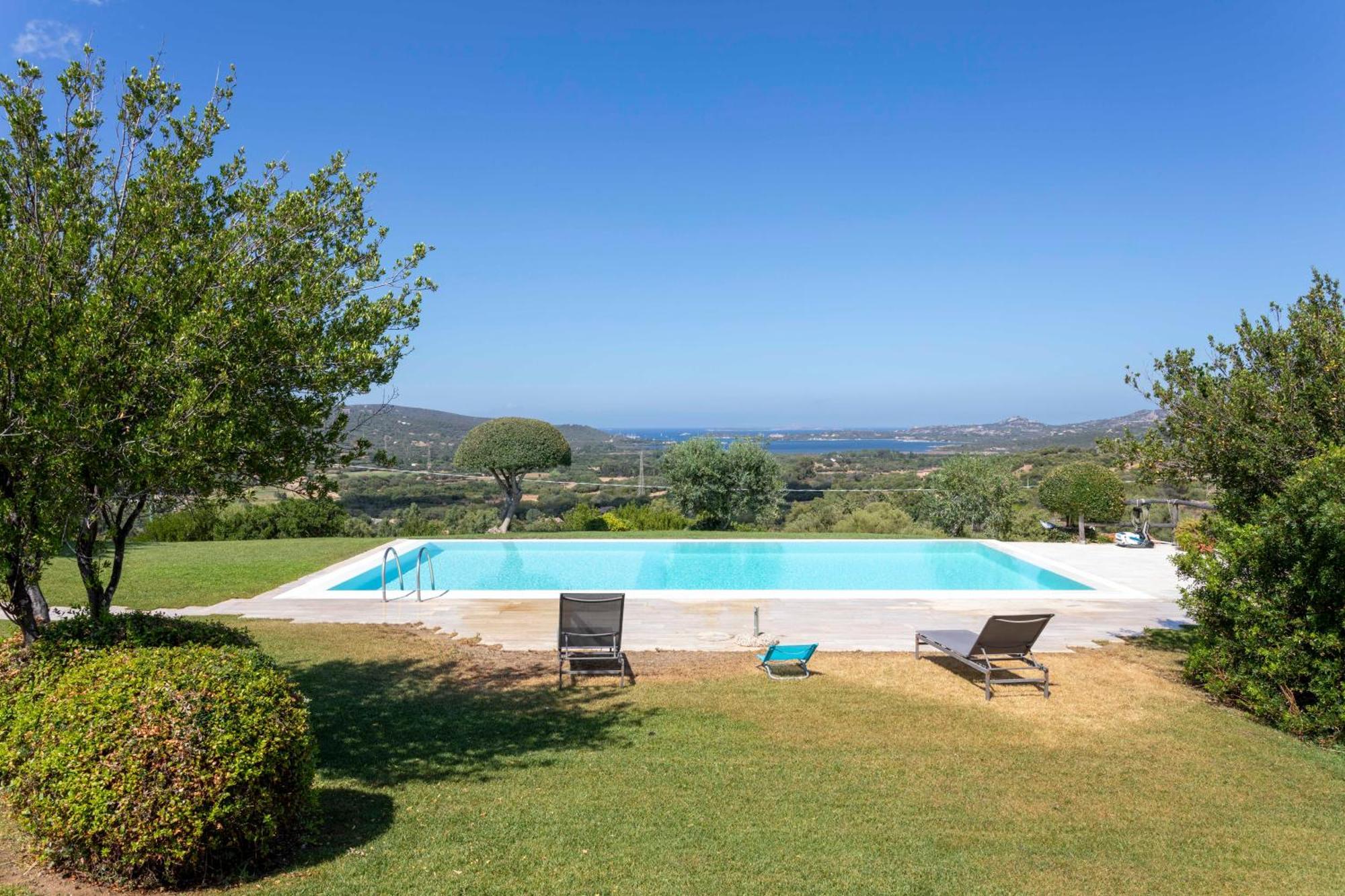 Villa Alba Esclusiva Villa Con Piscina A Sfioro E Vista Mozzafiato Sul Mare Cugnana Kültér fotó