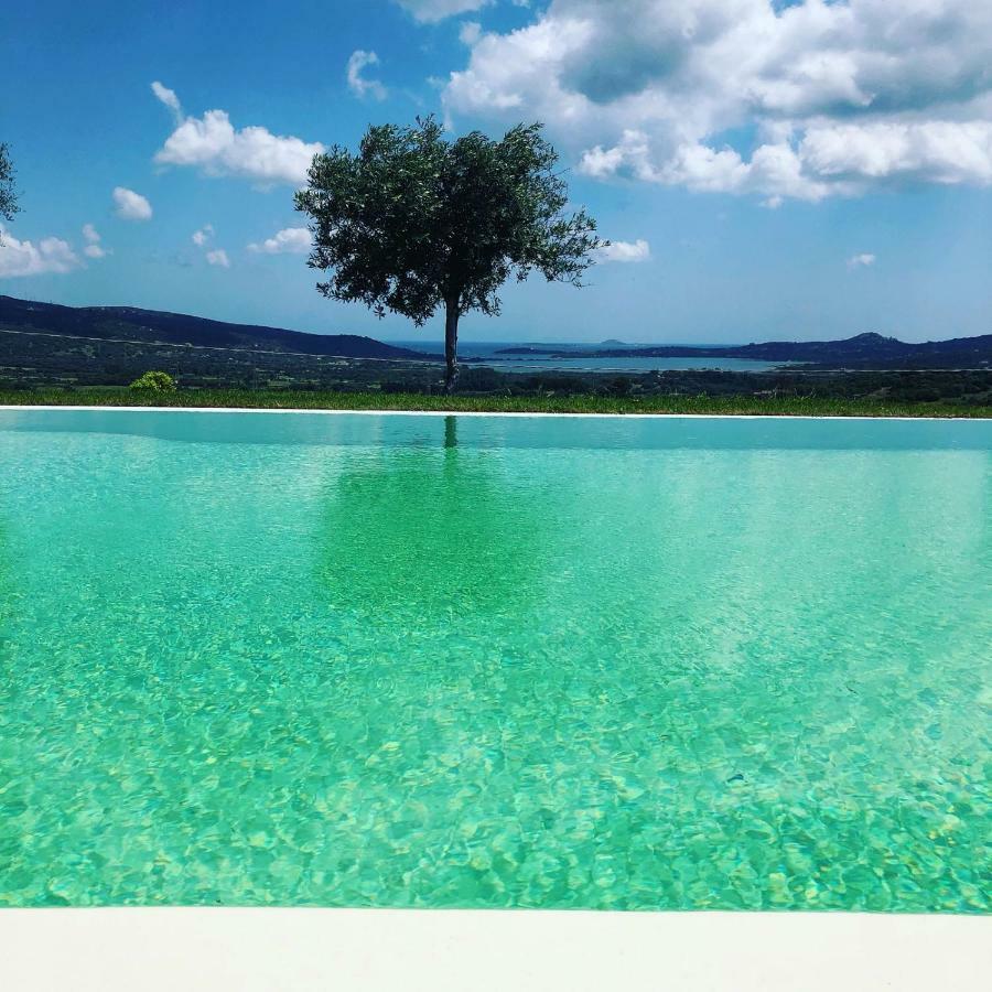 Villa Alba Esclusiva Villa Con Piscina A Sfioro E Vista Mozzafiato Sul Mare Cugnana Kültér fotó
